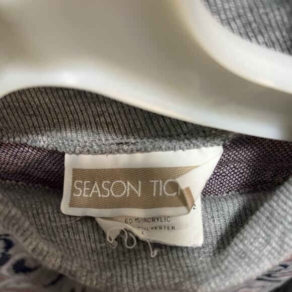 Vintage Mock turtleneck Floral Paisley Sweatshirt - Picture 5 of 6